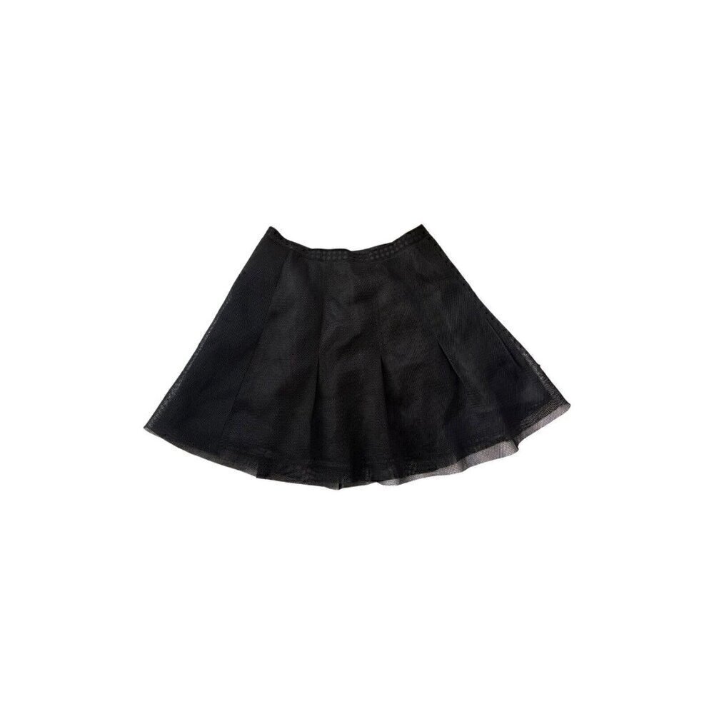 Nasty Gal Moon Black Womens Mesh She Bop A line Skirt Size S A33 - Picture 4 of 12